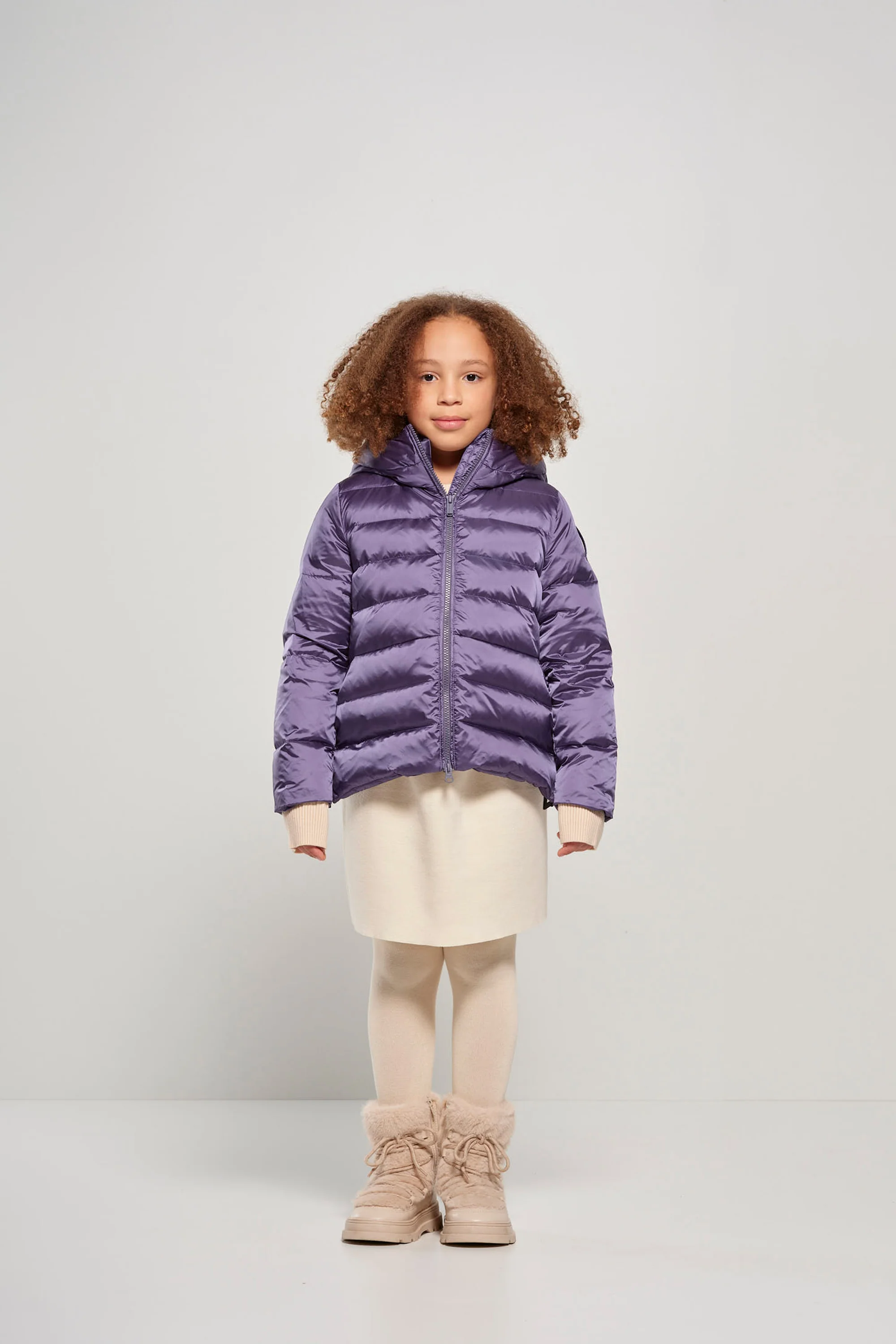 Piumino da bambina con cappuccio - Image 8