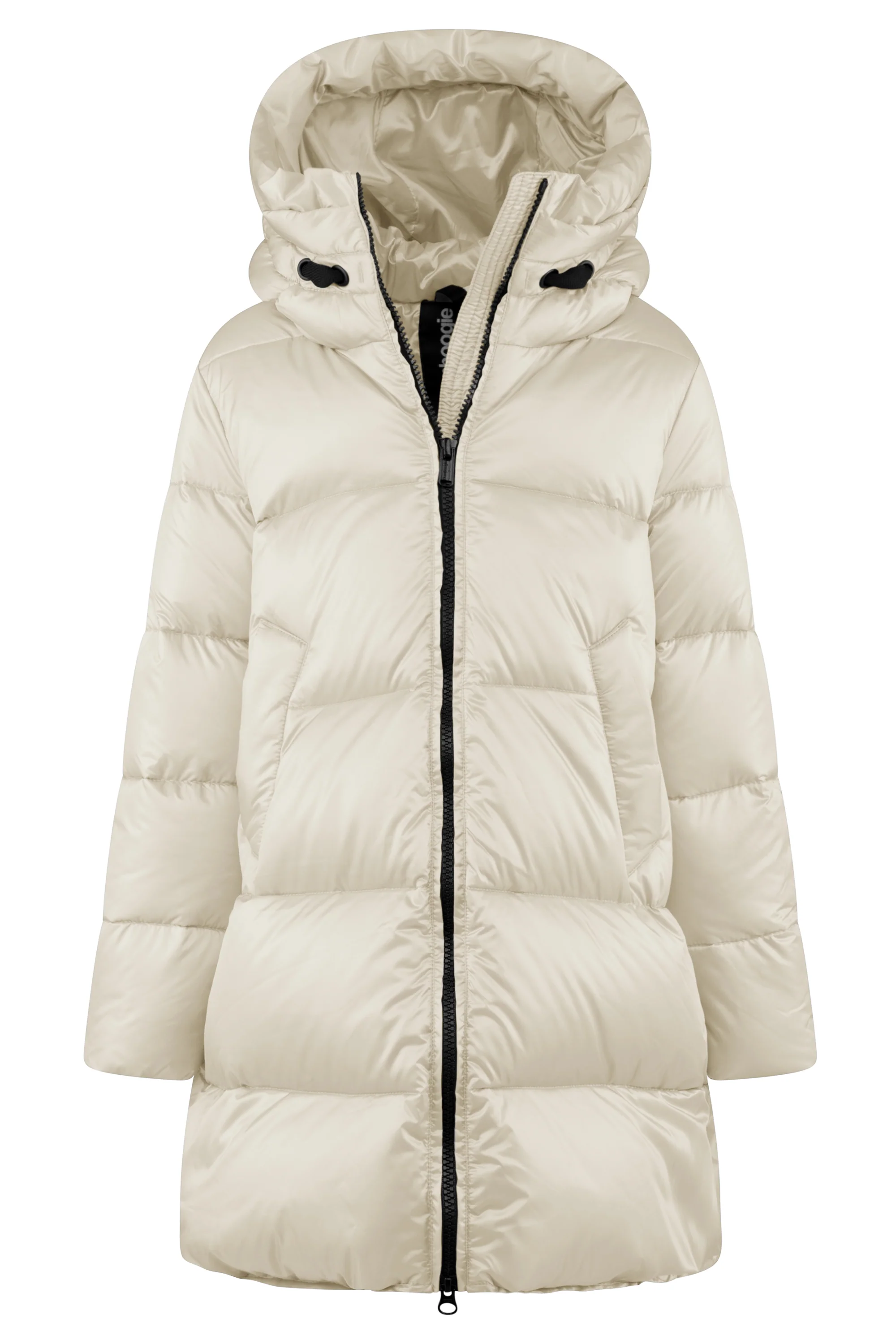 Piumino lungo da bambina con cappuccio, windproof e downproof - Image 5