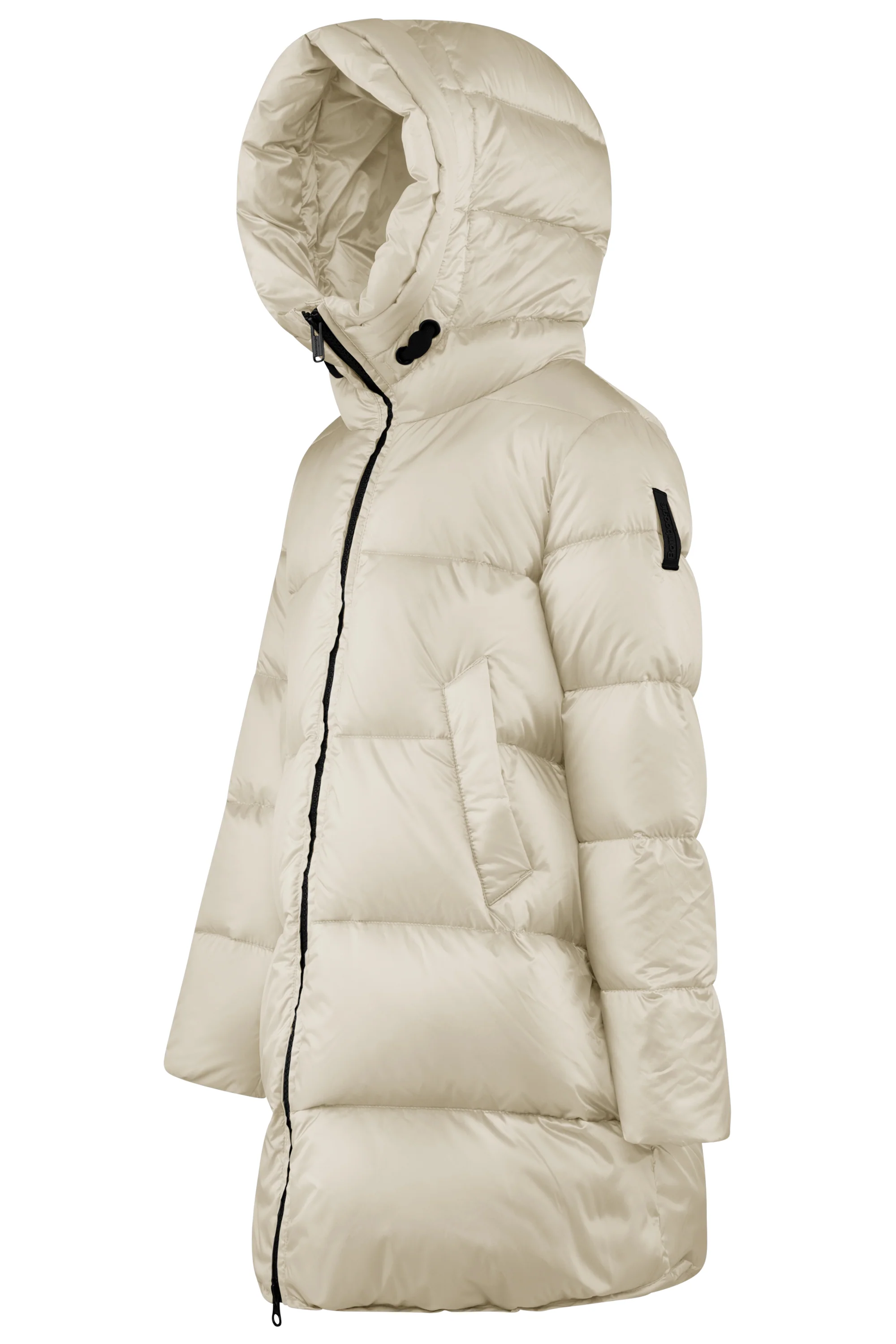 Piumino lungo da bambina con cappuccio, windproof e downproof - Image 6