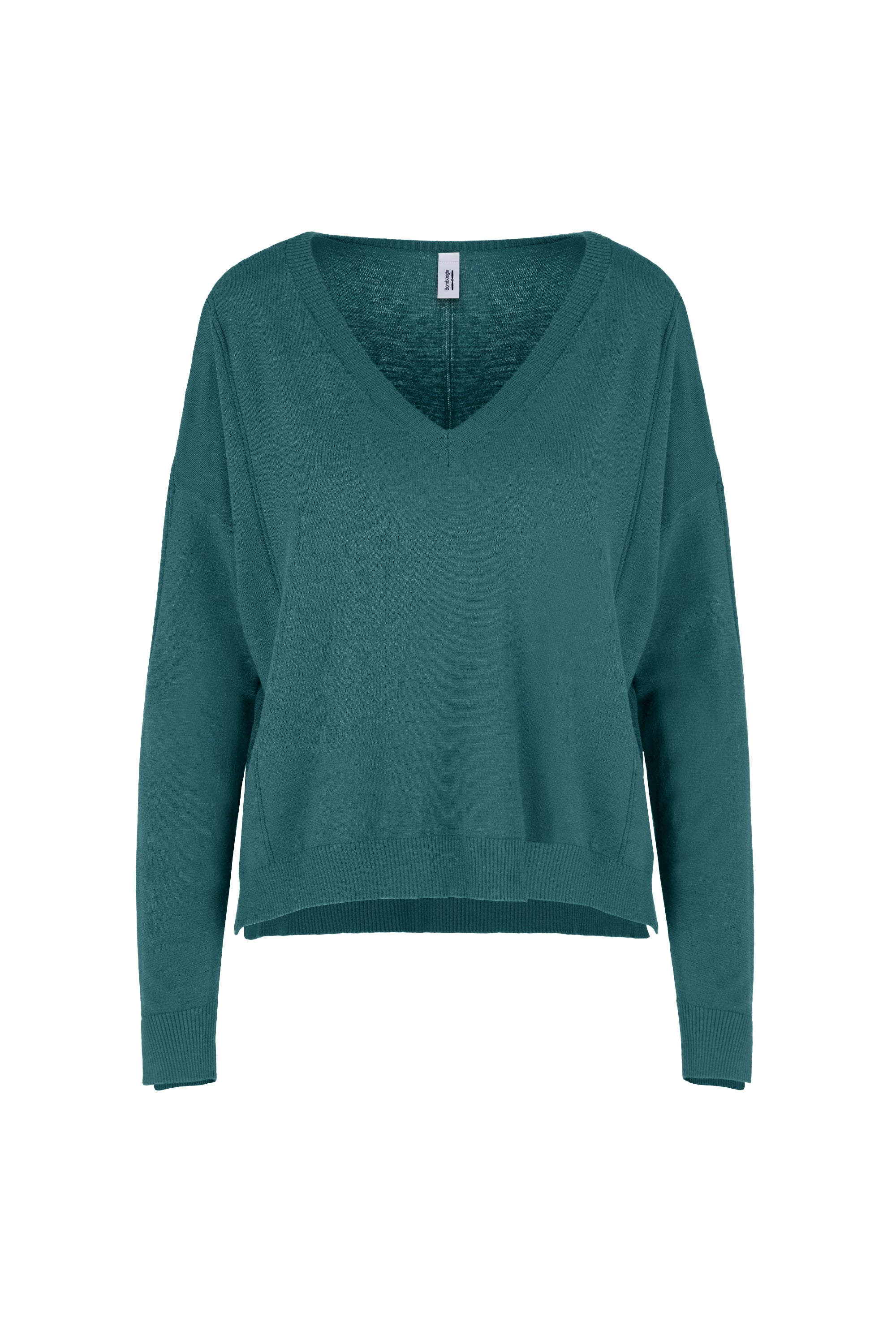 Pullover scollo a v in viscosa - Image 4