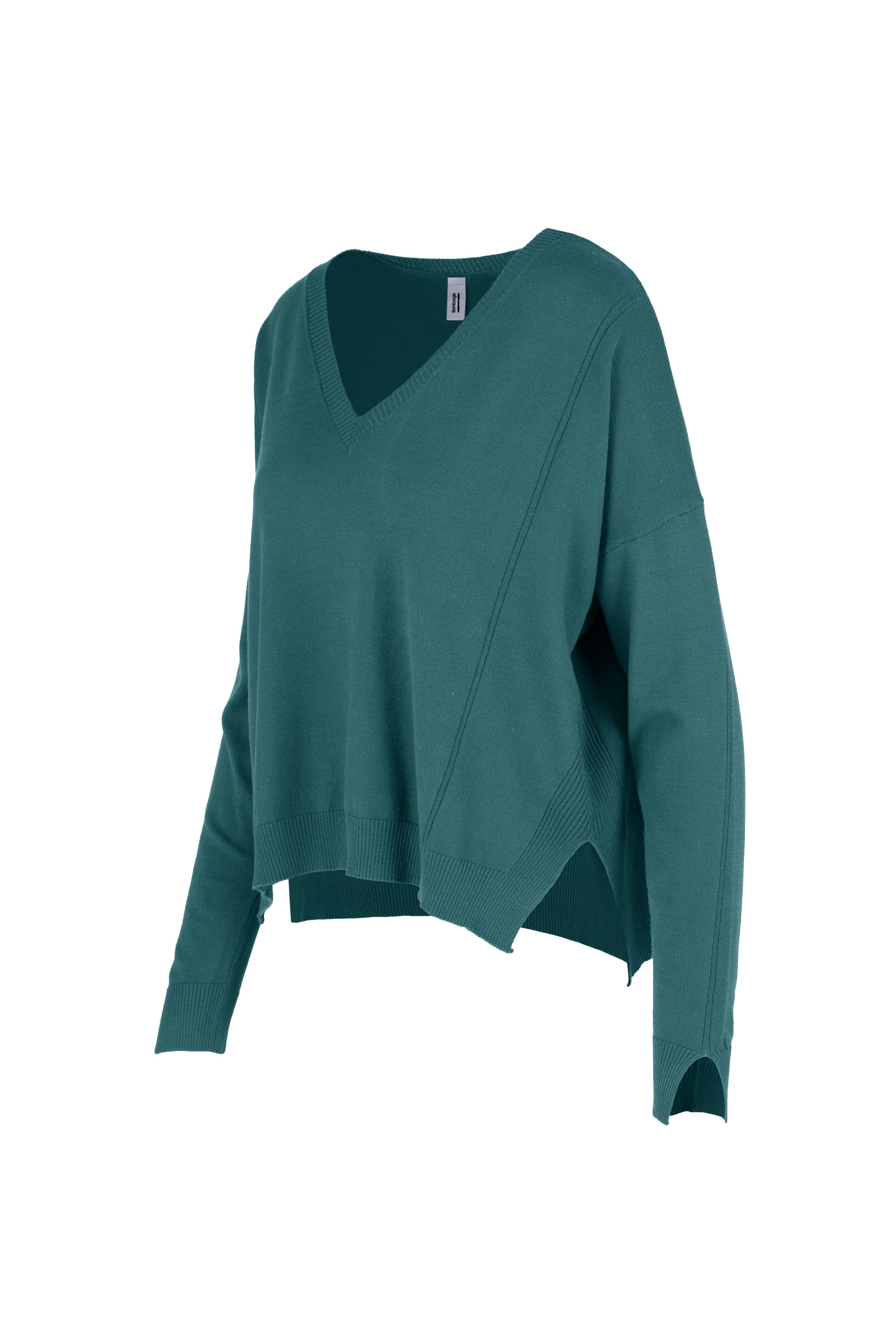 Pullover scollo a v in viscosa - Image 5