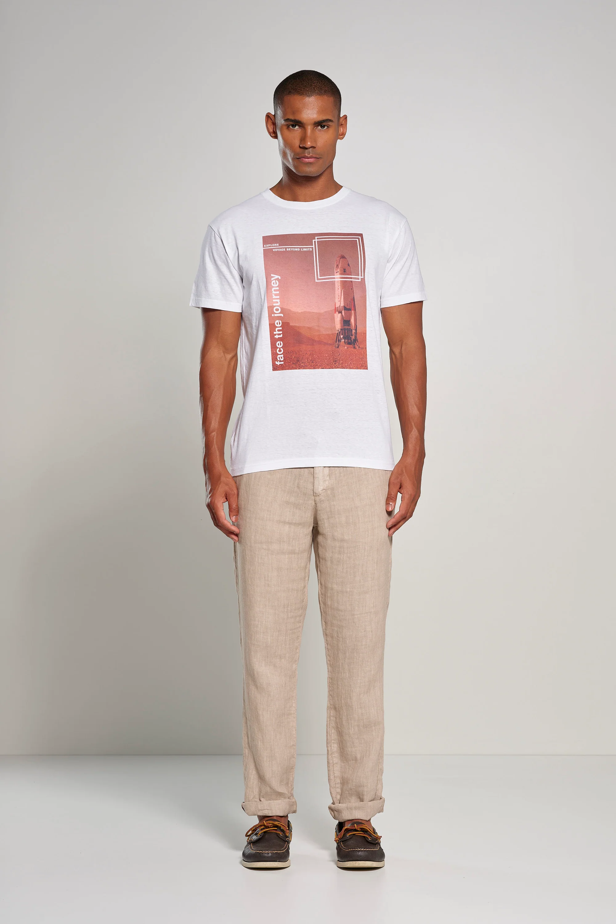 T-shirt con stampa Face the Journey Rocket - Image 4