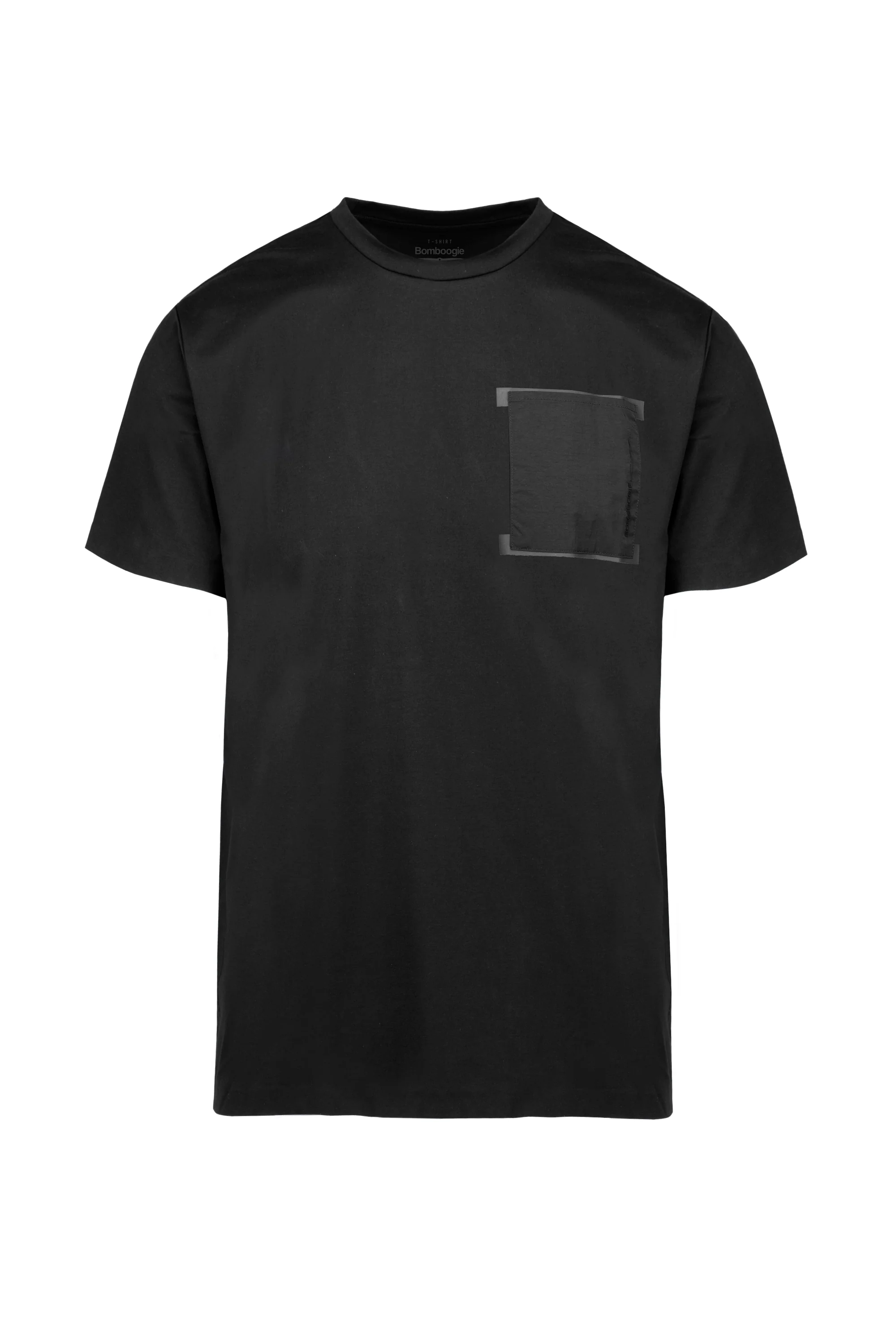 T-shirt in jersey tecnico stretch con taschino - Image 10