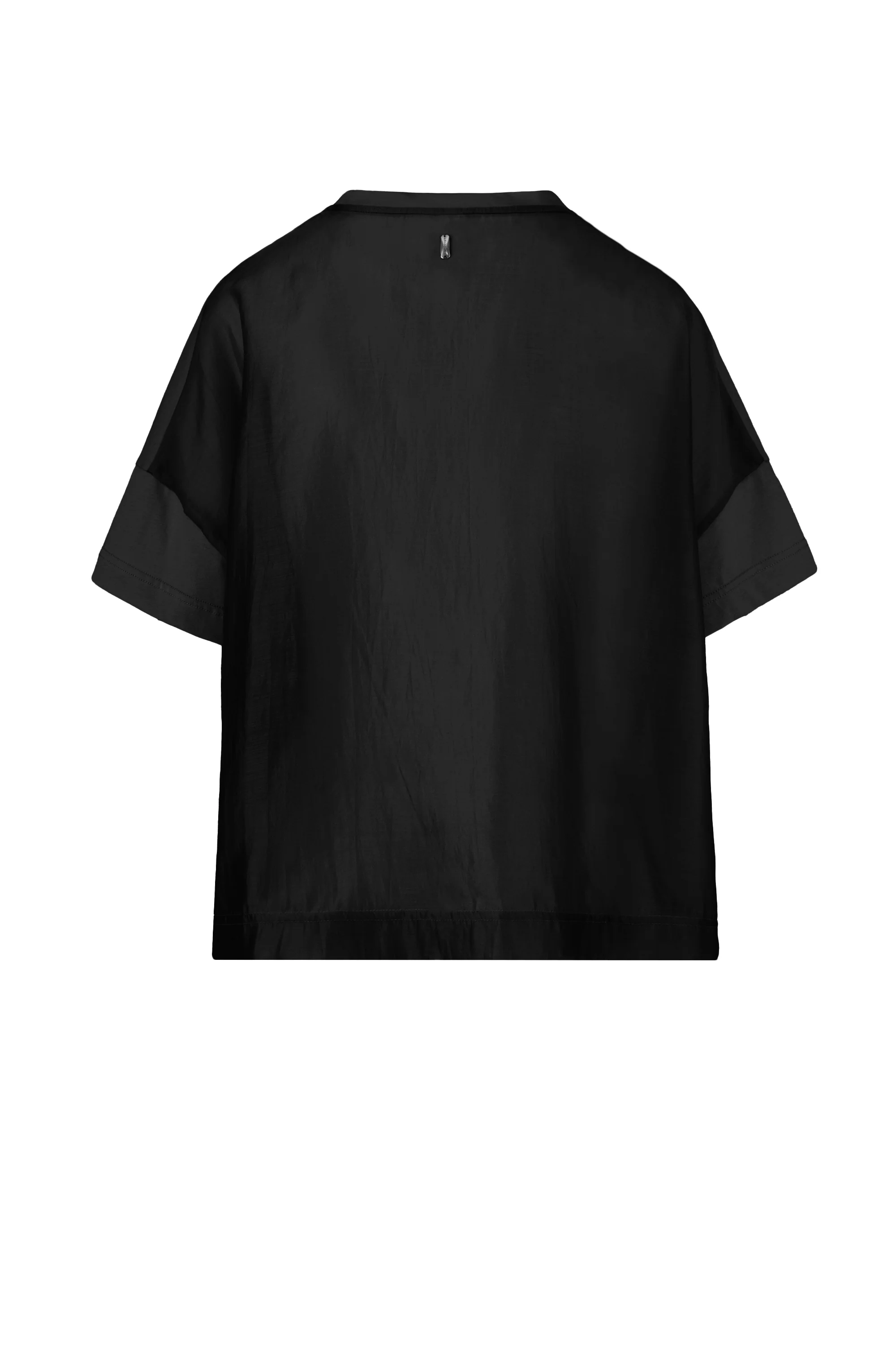 T-shirt oversize in jersey e voile - Image 7