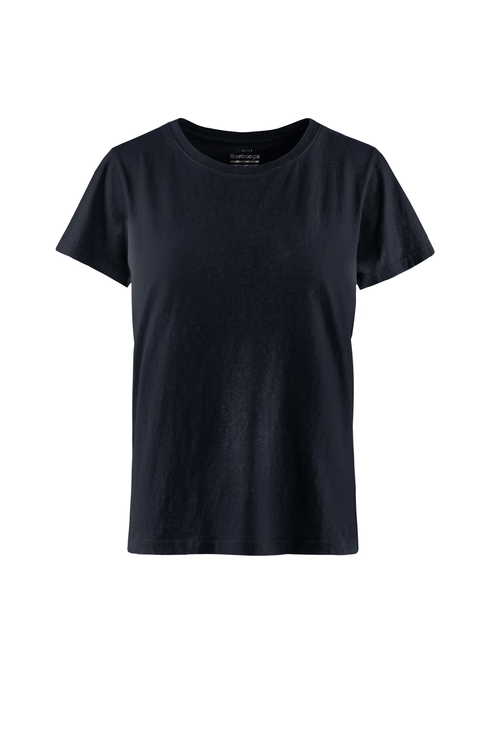 T-shirt regular fit in cotone e lino - Image 5