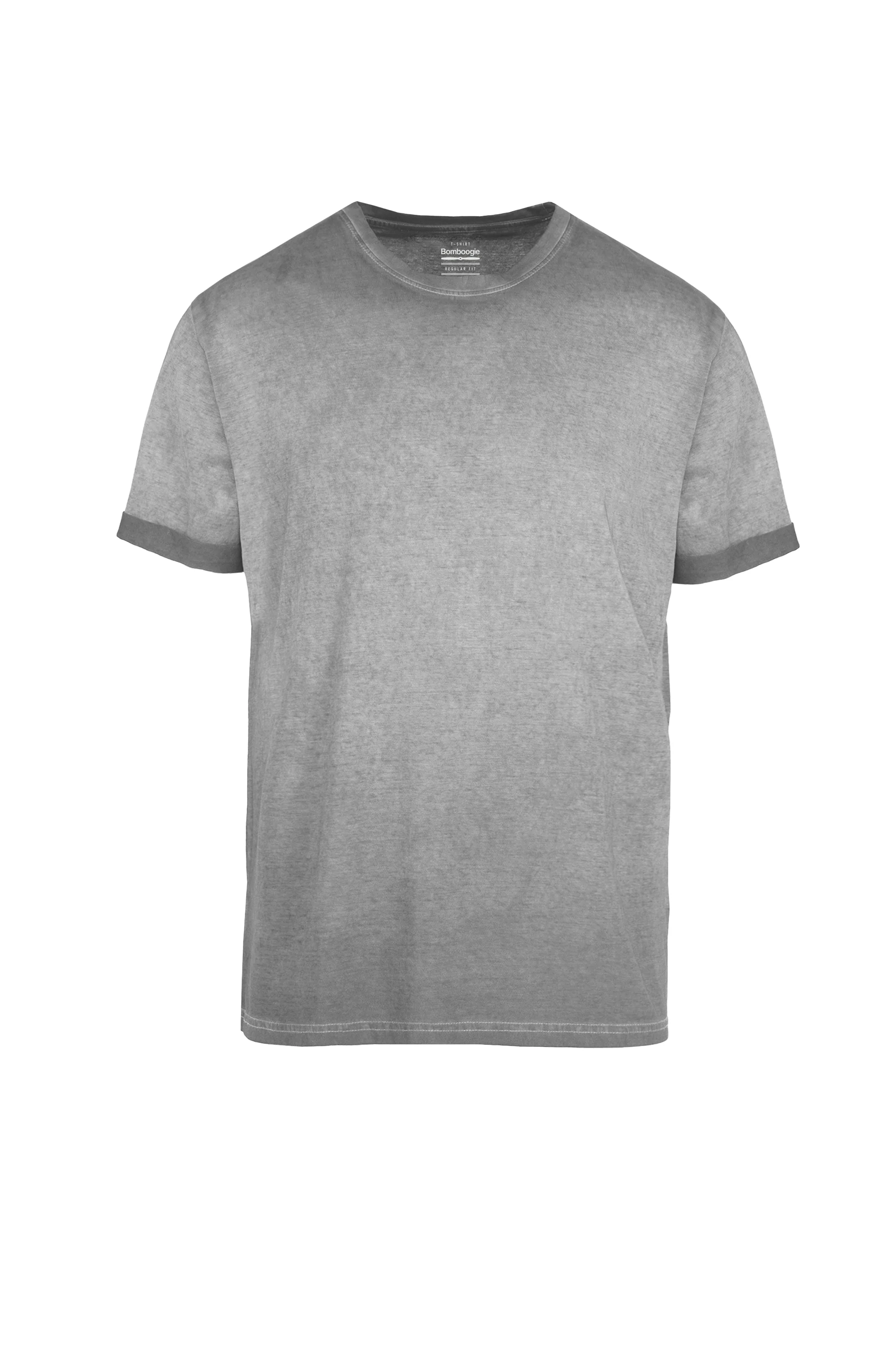 T-shirt con effetto delavato in cotone - Image 10