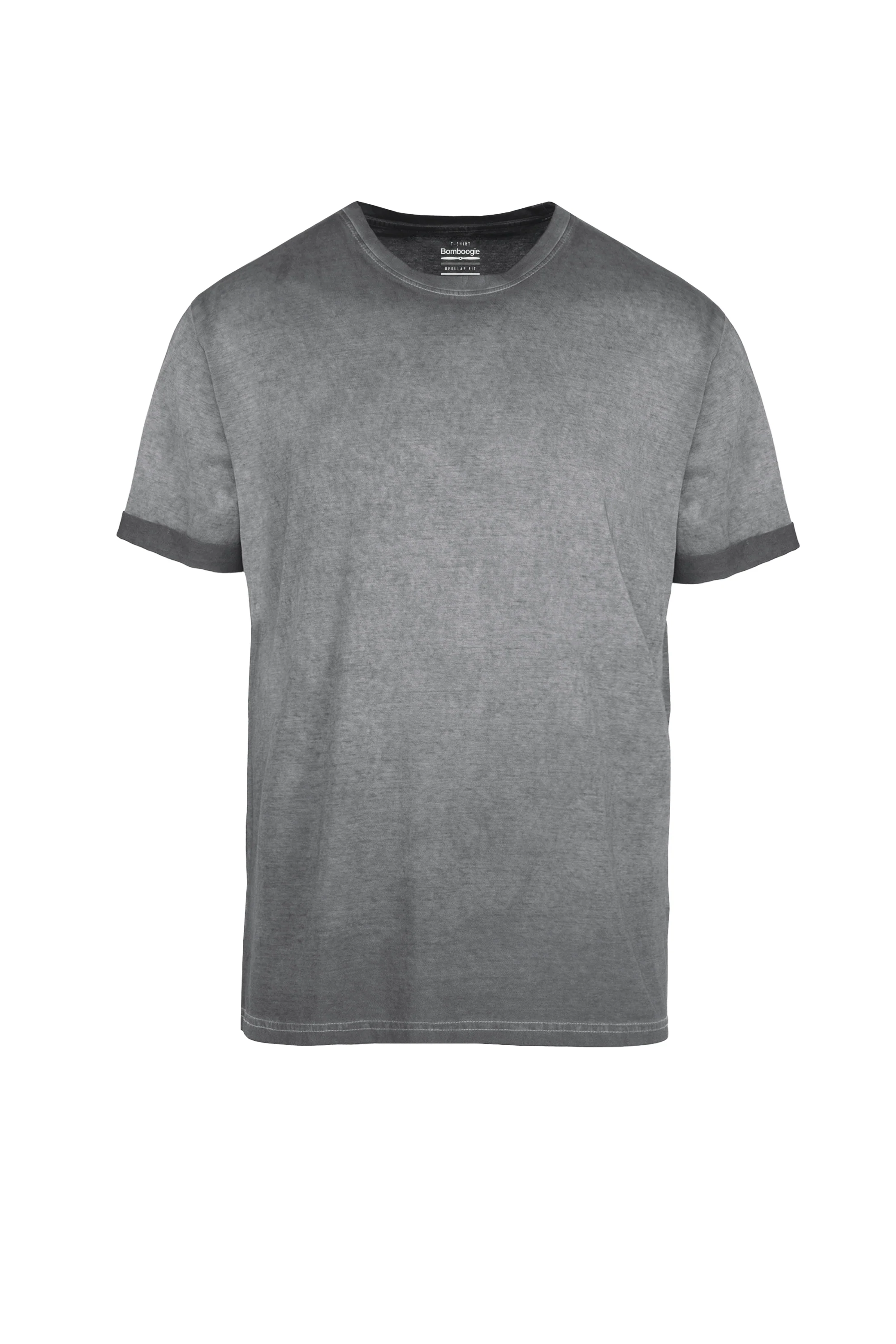 T-shirt con effetto delavato in cotone - Image 11