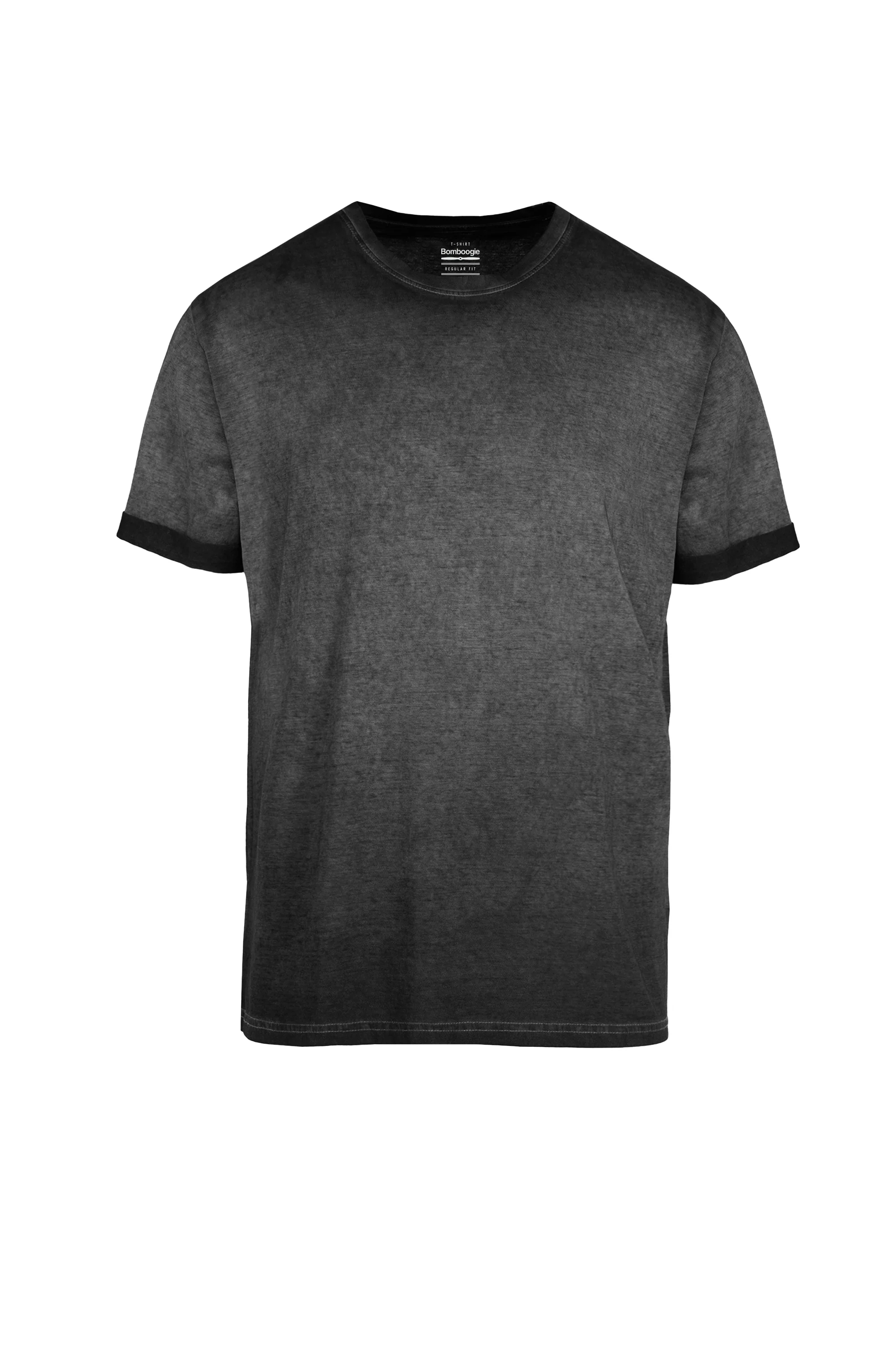 T-shirt con effetto delavato in cotone - Image 2