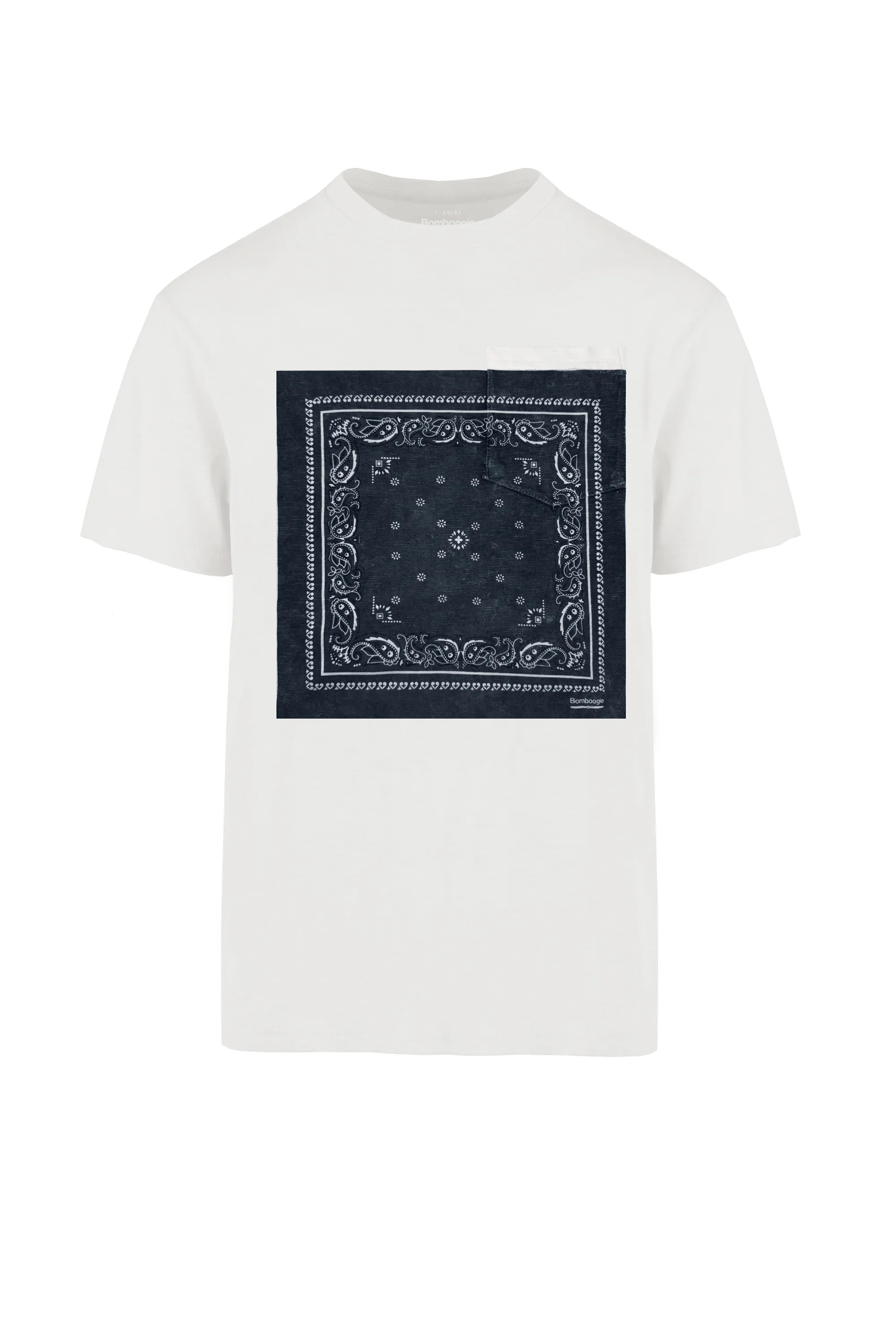 T-shirt regular fit in cotone con stampa bandana