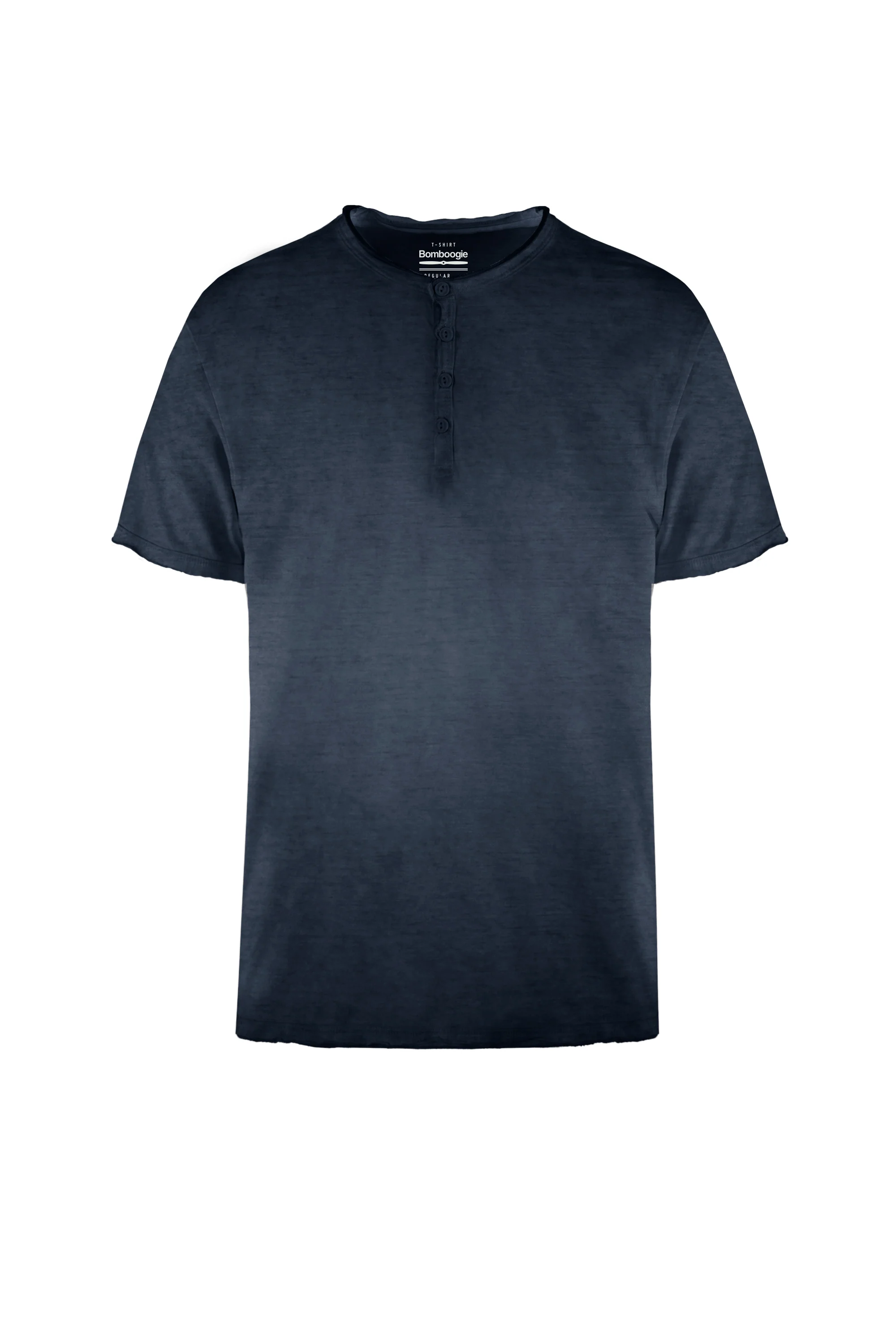 T-shirt serafino regular fit in jersey - Image 3