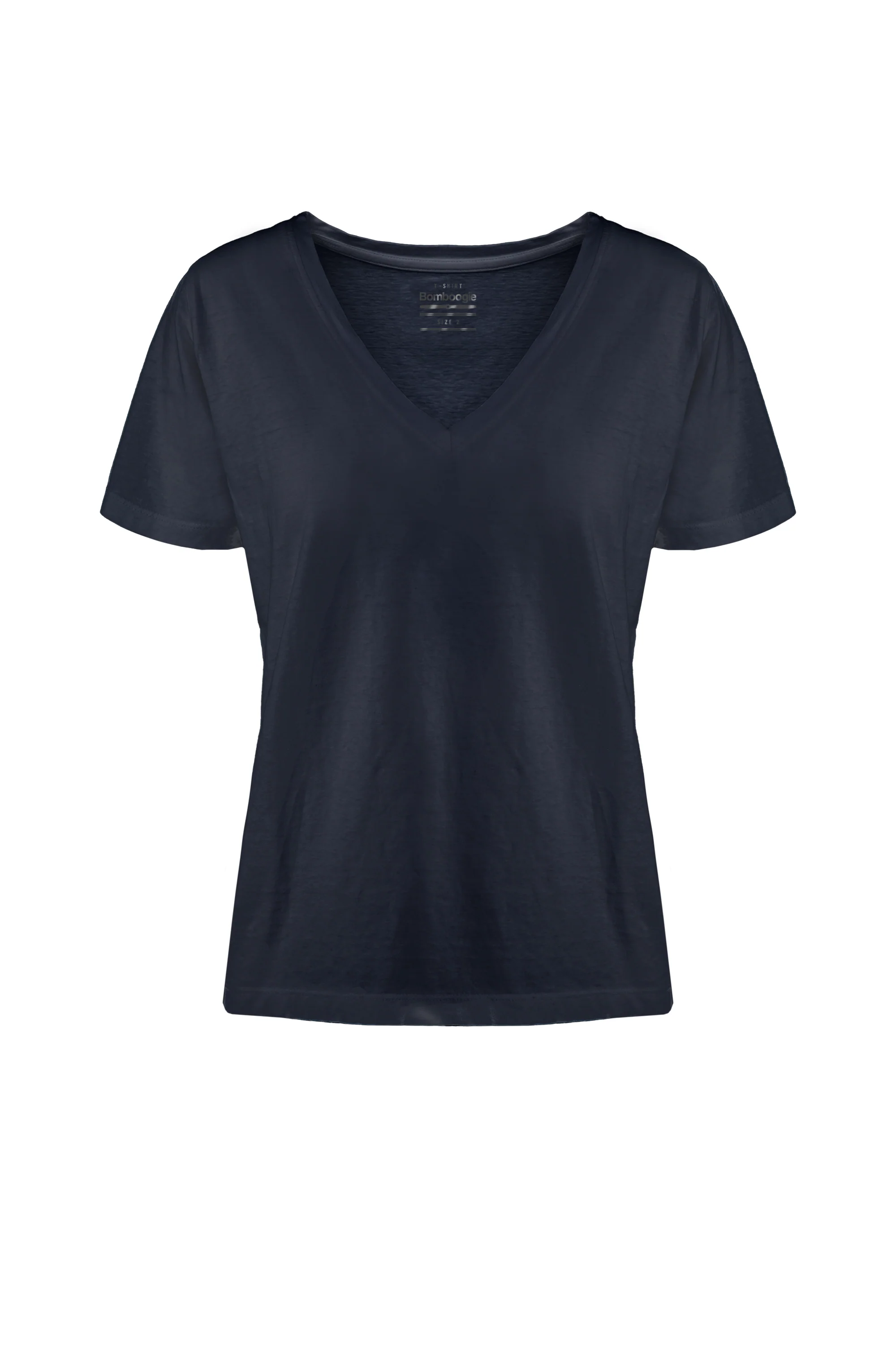 T-shirt slim fit in cotone e lino - Image 5