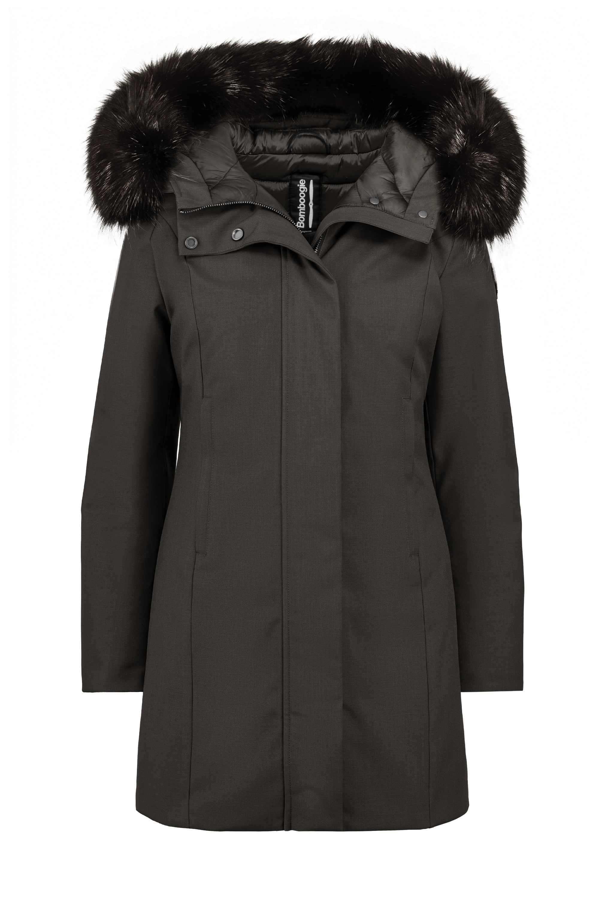 Vienna Jacket - Parka lungo in twill effetto laniero - Image 4