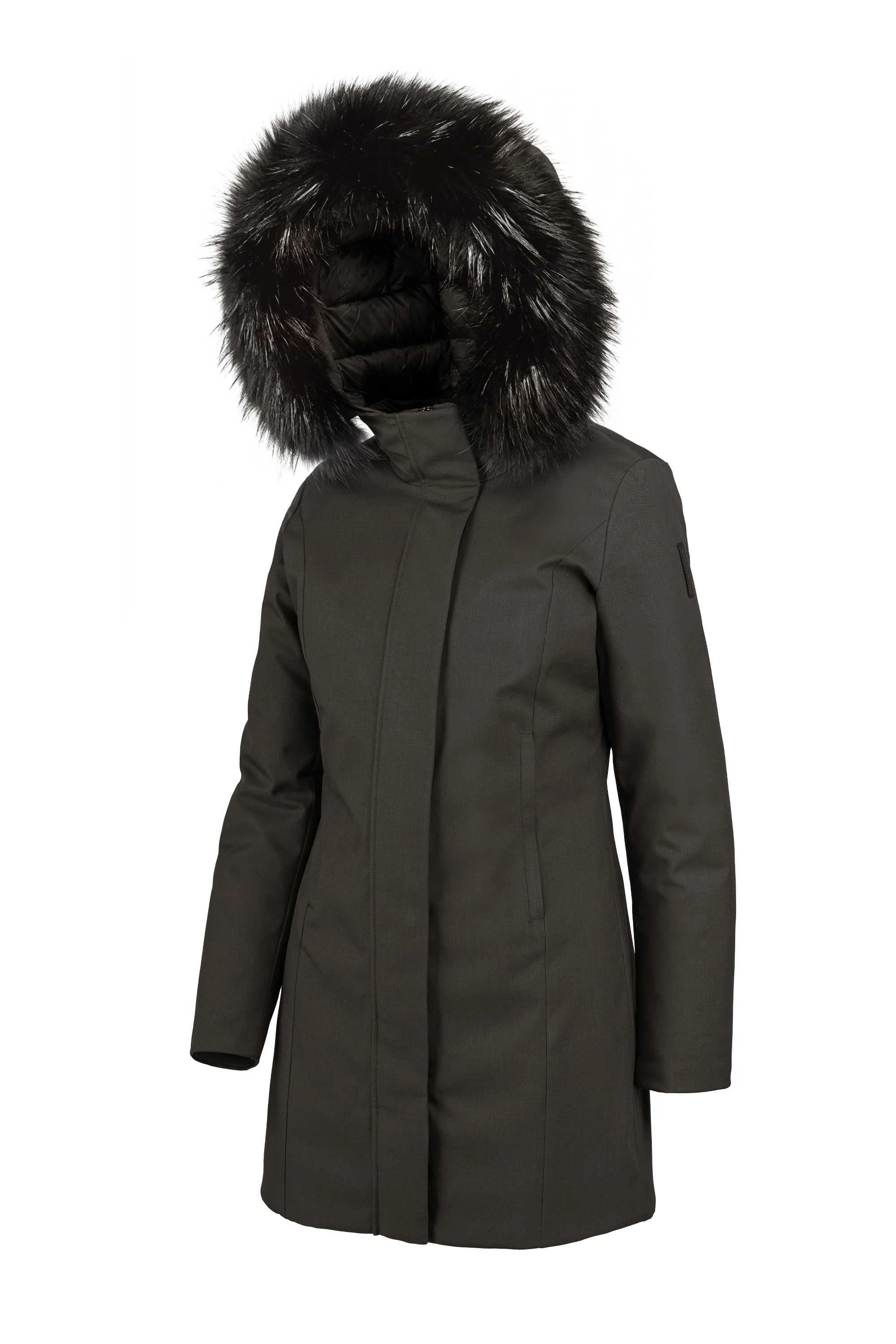 Vienna Jacket - Parka lungo in twill effetto laniero - Image 5